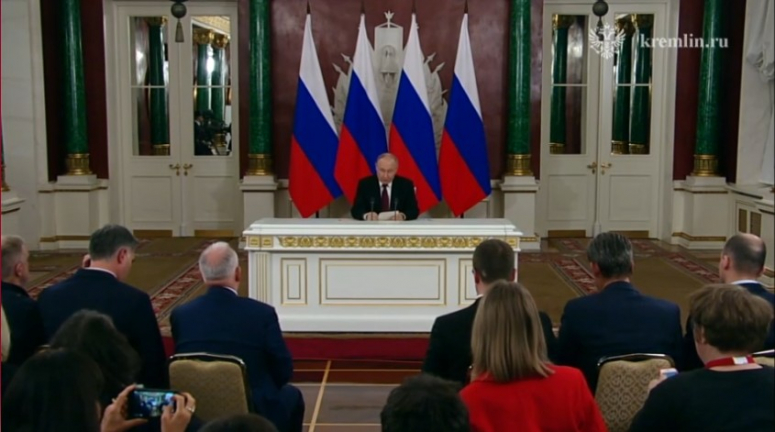 Заявление В.В. Путина о незамедлительных переговорах с Украиной